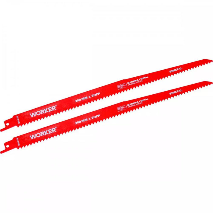 2pcs 300mm HSS Reciprocating Saw Blades 5TPI Wood Timber Pruning Tool