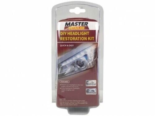 MASTER Headlight Restoration Kit Car Lens Lamp Sanding Repair Tools