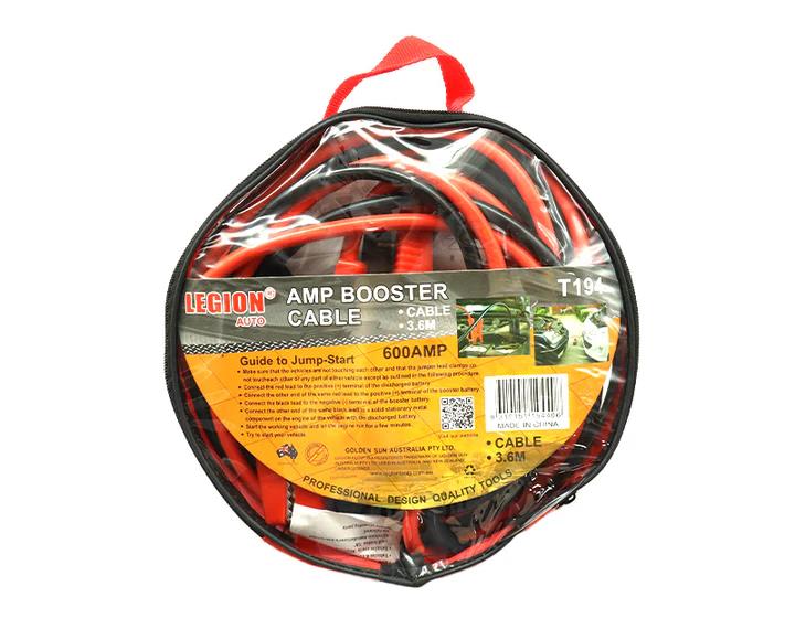 600 AMP Auto Jumper Leads - Fully Insulated Booster Cables w/ Surge Protector
