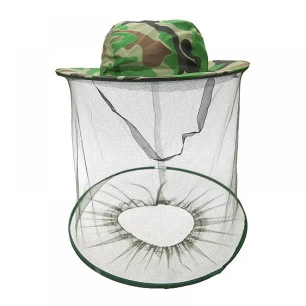 Mosquito Insect Head Net Mesh Protector W/ Hat Fly Bee Fishing Camping
