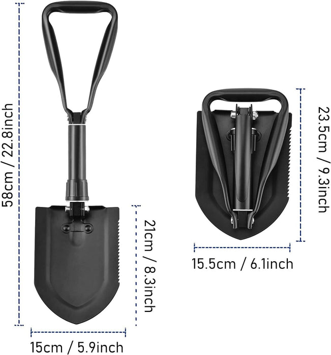 HARD UNIT 4WD Offroad Folding Shovel Recovery Outdoor Portable Camping Compact