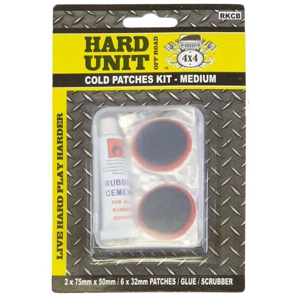 HARD UNIT 32/42/50/50/70mm Rubber Solution Strong Tire Tube Cold Patch Kit