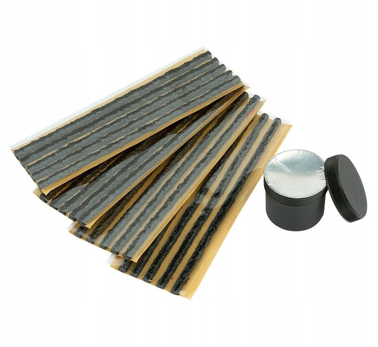 HARD UNIT 60pcs Tyre Puncture Repair Kit Heavy Duty 4WD Offroad Plugs Tubeless