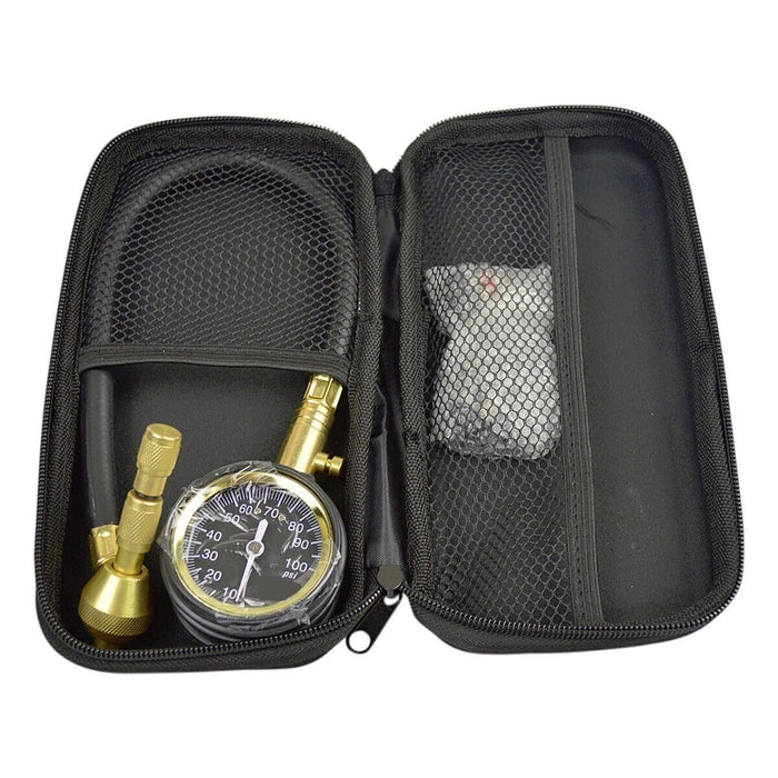 Hard Unit Tyre Deflator Kit With Gauge 15 Piece Set Heavy Duty 4WD 4X4 Off Road