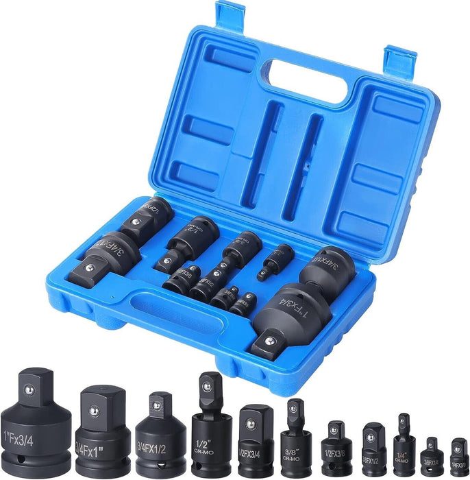 PK TOOLS 11PC Impact Adapter And Reducer Set Socket Driver Wrench Made in Taiwan
