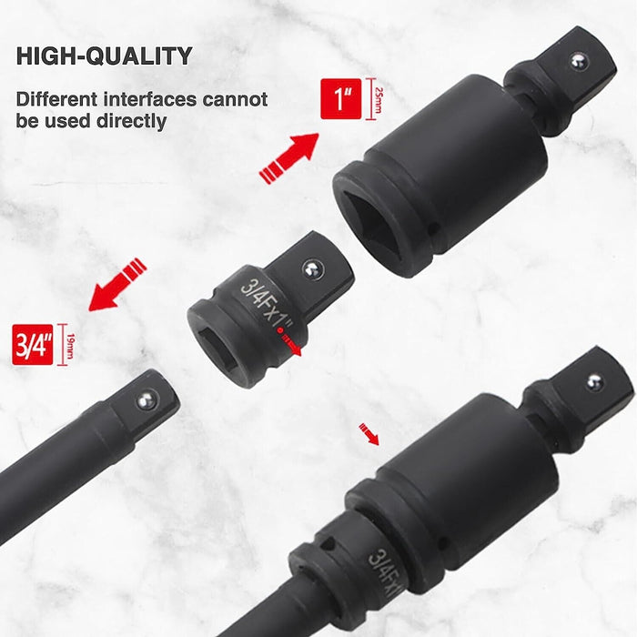 PK TOOLS 11PC Impact Adapter And Reducer Set Socket Driver Wrench Made in Taiwan