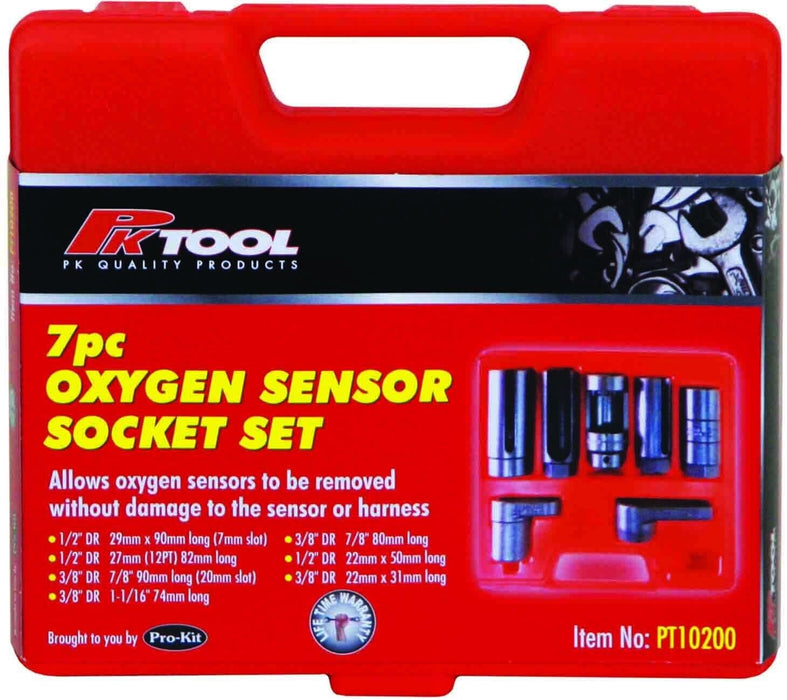 Force pro 7PCS 1/2"Drive Master Oxygen Sensor / Lambda Sensor Socket Set Tool