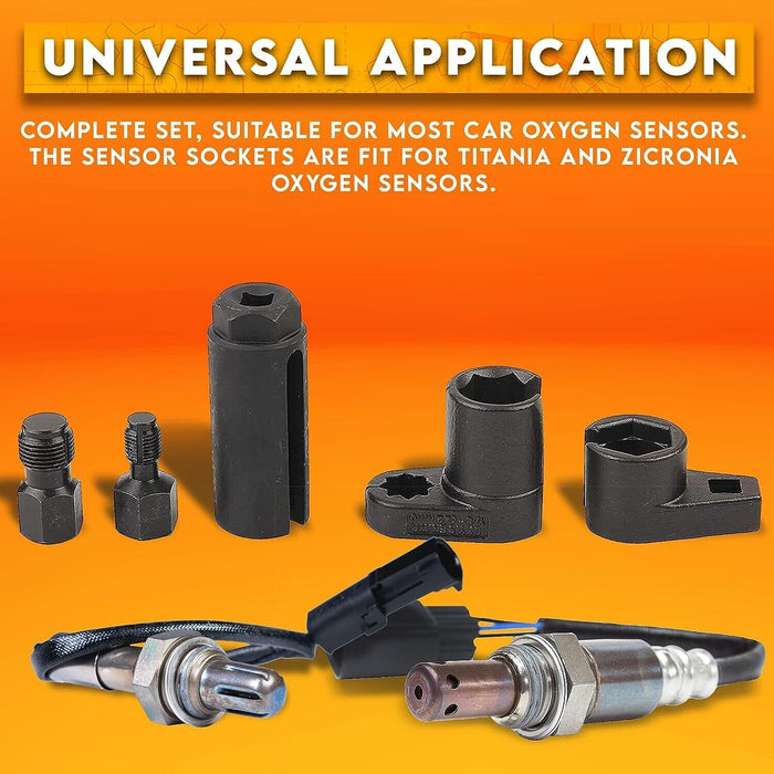 Force pro 5PC Car Oxygen Sensor / Lambda sensor Socket Set Tool 3/8DR