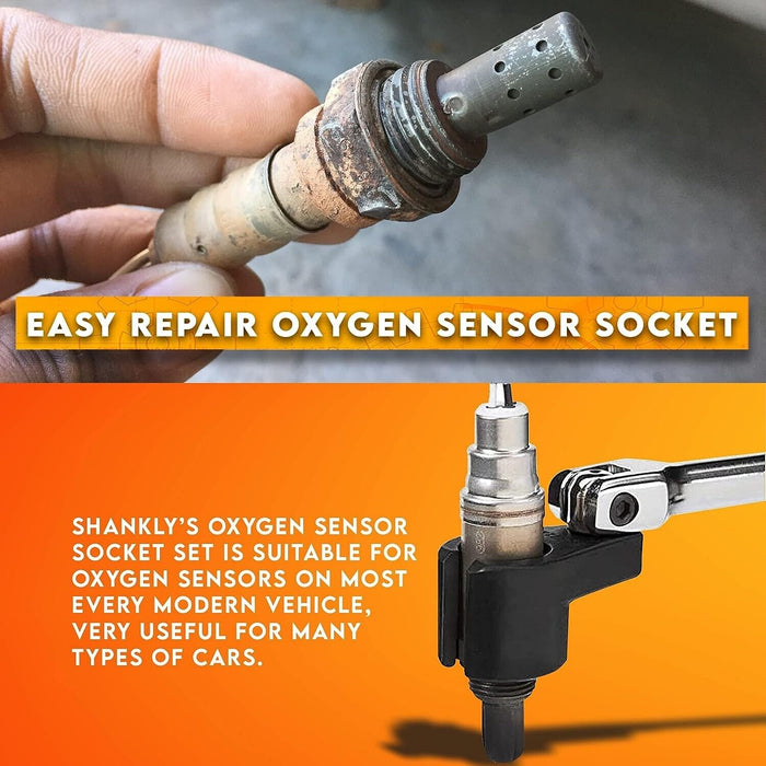 Force pro 5PC Car Oxygen Sensor / Lambda sensor Socket Set Tool 3/8DR