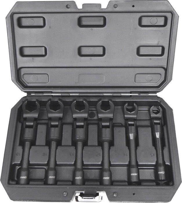 Force pro 6pc 3/8" Dr Flexible Diesel Injection Spanner Set 12-19mm