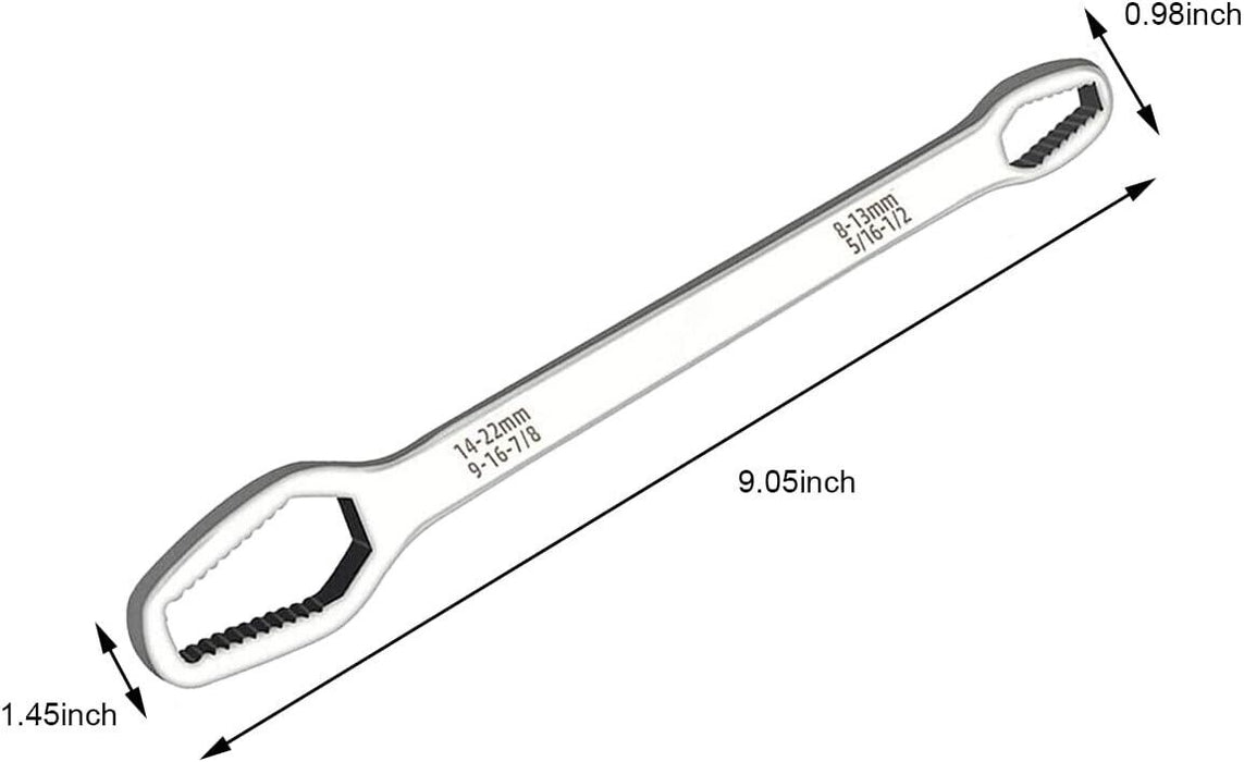 Force pro Universal Metric SAE Torx Wrench Double Sided  8-22mm 5/16-7/8”E10-E24