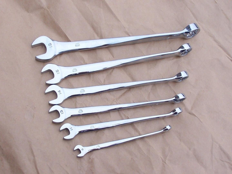 Force pro 8PC TWISTED  45 Degree Extra Long COMBINATION SPANNERS 10-19mm