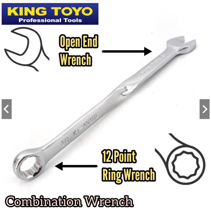 Force pro 8PC TWISTED  45 Degree Extra Long COMBINATION SPANNERS 10-19mm