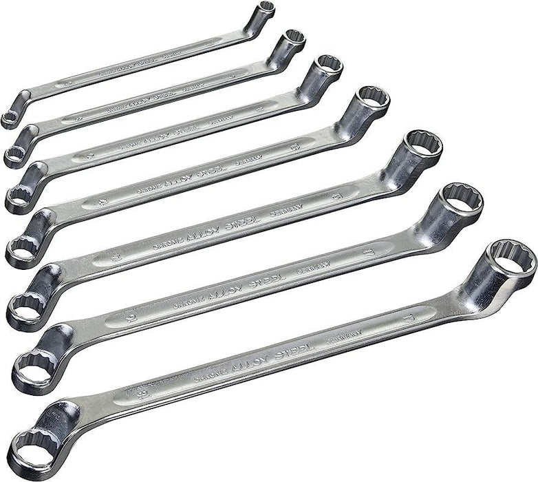 PRO Double Deep Offset Ring End 1/4"-11/16" SAE MERTIC 8-19MM Spanner Wrench - FISHER DISCOUNT