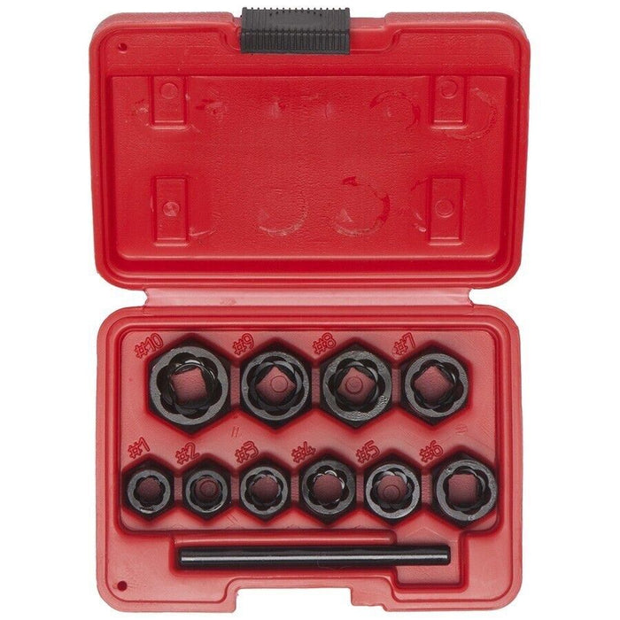 11PCS Locking Wheel Nut THIN Remover Grip N Twist Sockets Damaged Rounded Bolt