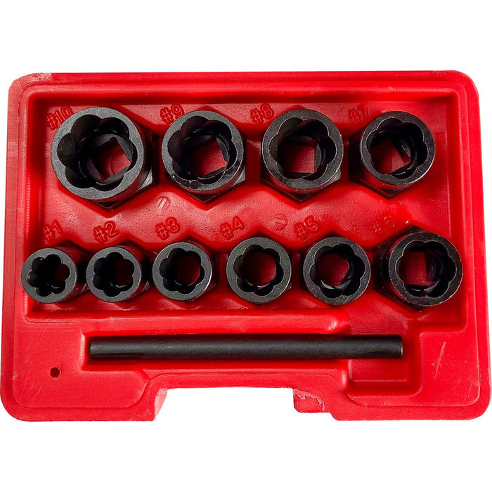 11PCS Locking Wheel Nut THIN Remover Grip N Twist Sockets Damaged Rounded Bolt