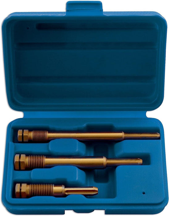 PK Tools Glow Plug Reamer 3pc Set M10, M12 (Short) M12 (Long)