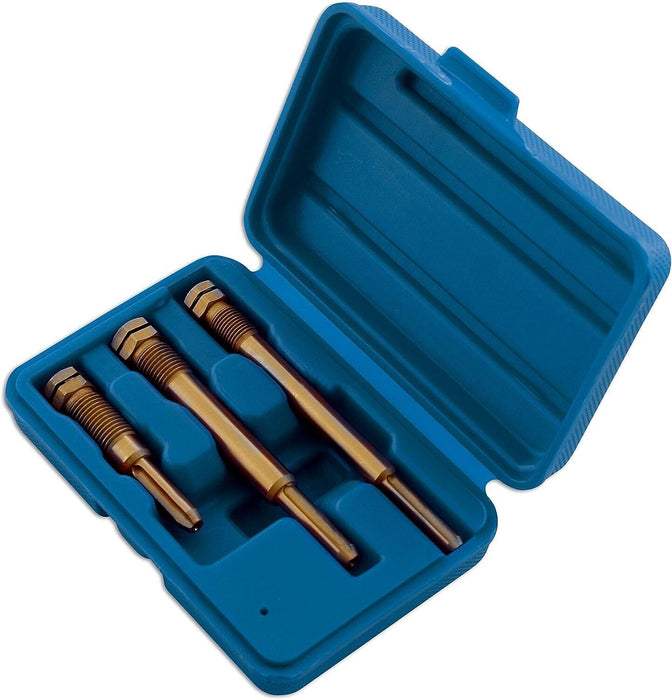 PK Tools Glow Plug Reamer 3pc Set M10, M12 (Short) M12 (Long)