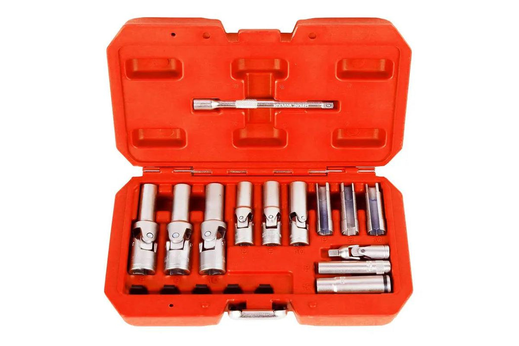 Force pro Glow Plug Socket 18pc Set 1/4" & 3/8" Dr w/ PSG Glow Plug Tip Caps