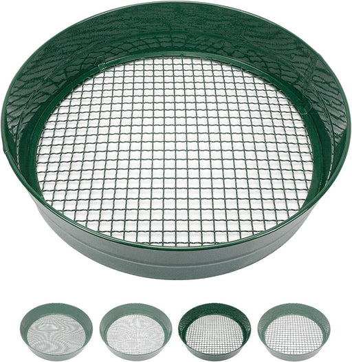 Garden Metal Sieve Composy Soil Sand Green Stone Mesh Soil Sieve Gravel 3 SIZE - FISHER DISCOUNT