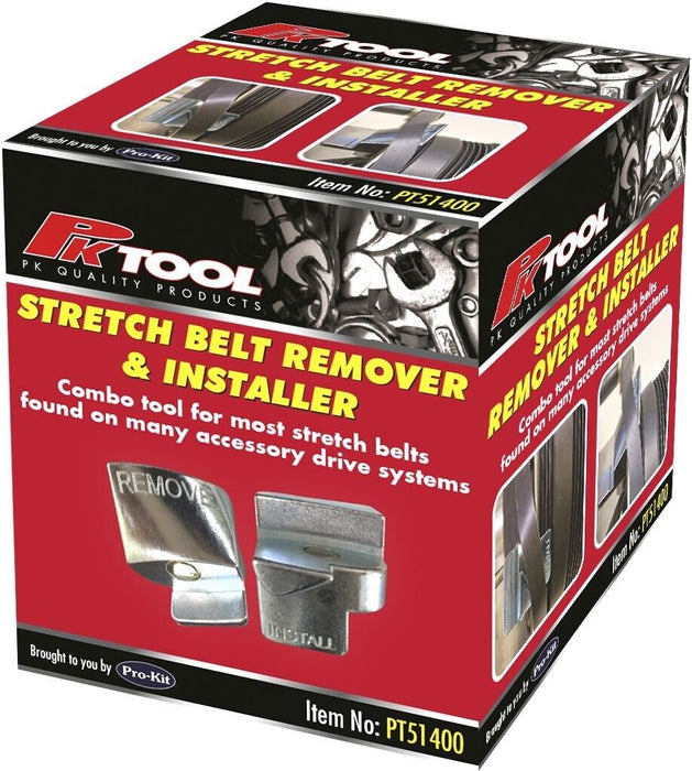 Force PRO 2pc Metal Stretch-Belt Removal Installer-Tool Set Drive Belts Remover