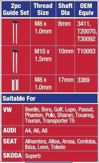 Force pro Support Guide Set - Engine Front End Service Position 6pc VW/AUDI - FISHER DISCOUNT