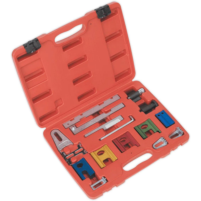 PRO 19pc Engine Timing Locking Tool Kit Set Camshaft Crankshaft and Flywheel - FISHER DISCOUNT