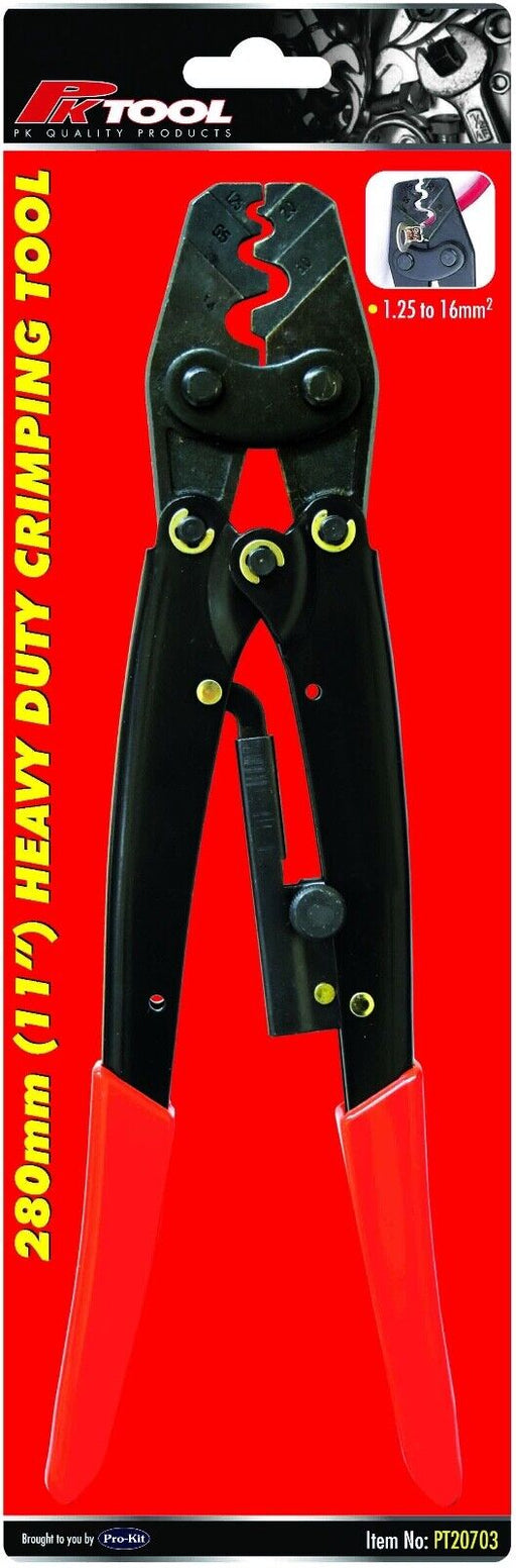 PK TOOL 1.25-16mm² Wire Crimper Cable Plier Terminal Anderson Plug Lug Crimping - FISHER DISCOUNT