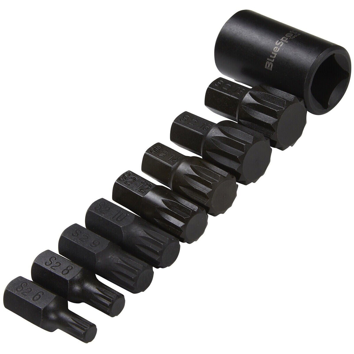 PRO 9PC IMPACT SPLINE BIT SOCKET SET 1/2