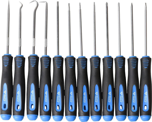 Force pro 12pc Pick And Hook Set Plus Precision Screwdriver Torx Flat & Phillips - FISHER DISCOUNT