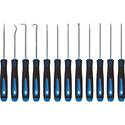 Force pro 12pc Pick And Hook Set Plus Precision Screwdriver Torx Flat & Phillips - FISHER DISCOUNT