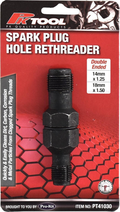 Fore pro Spark Plug Hole Spark Plug Hole Thread Chaser Re-Threader 14/18mm - FISHER DISCOUNT