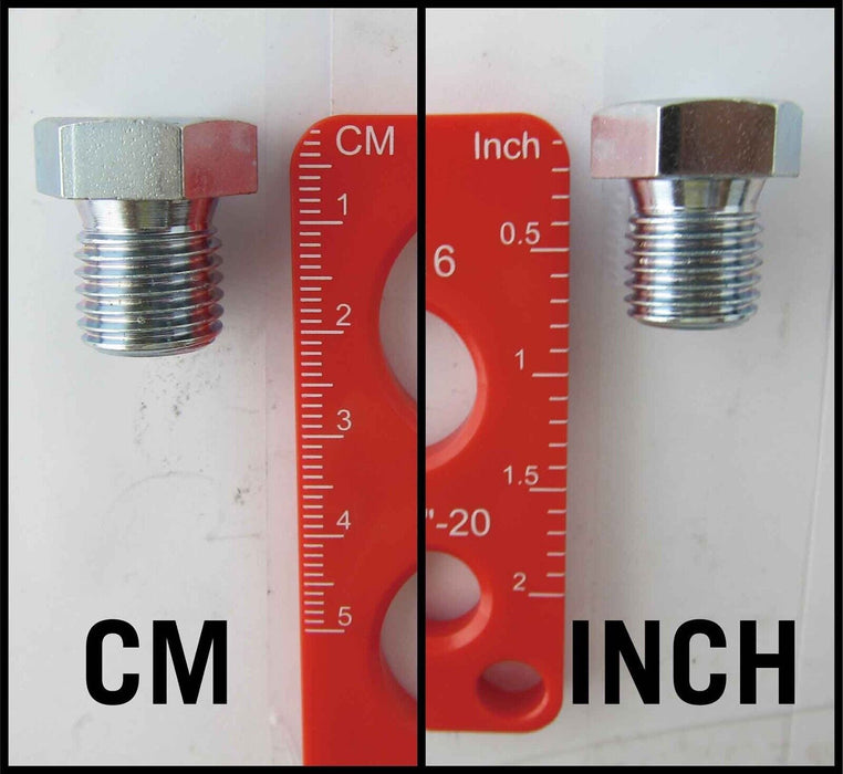 Screw Nut Bolt Drill Bit Thread Pitch Gauge UNC UNF MM SAE Metric Imperial Tool