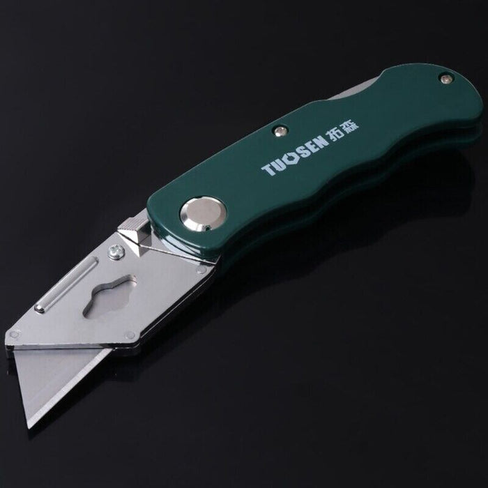 FC Folding Pocket Utility Knife Heavy Duty Box Cutter Quick Change 6PC SK5 Blade