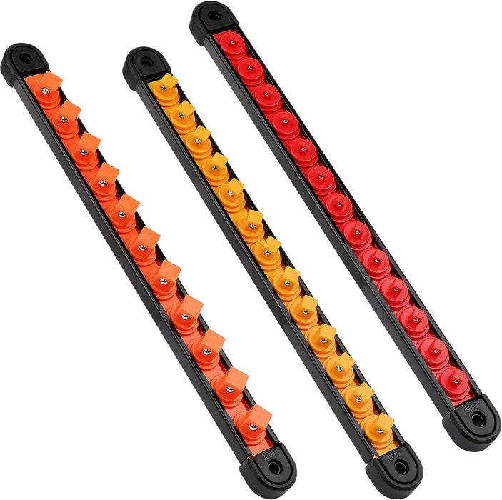 Premium Quality 1/4 3/8 1/2 DR Socket Aluminium Rail ABS 360° Swivel 300mmL