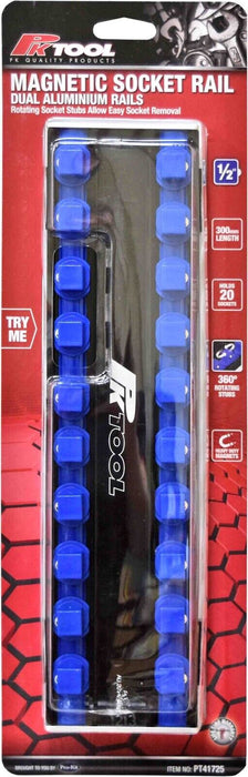 Force pro 1/4 3/8 1/2" Dr. ABS 360º DUAL MAGNETIC ALUMINIUM RAIL Tray Short Deep