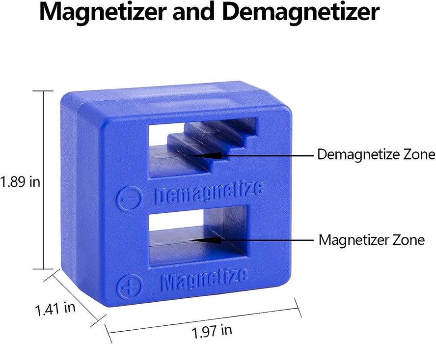 2 In 1 Fast Magnetizer Demagnetizer Tool for Screwdriver Tweezers 2 Sizes