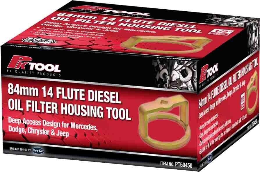 PRO 1/2Dr 84mm 14 Flute Diesel Oil Filter Housing Tool Mercedes jeep Chrysler