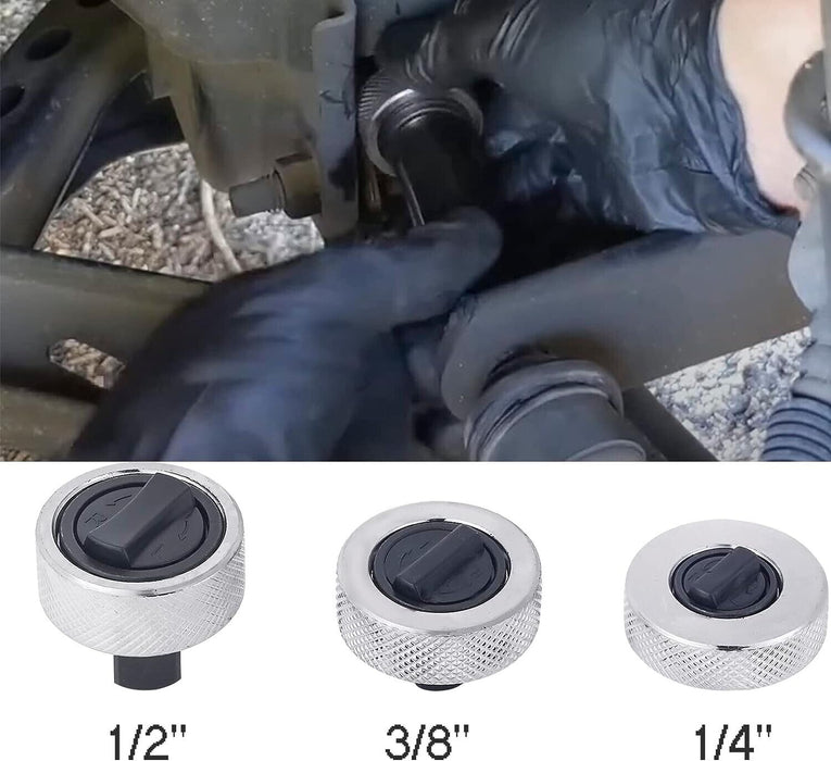 3pc Palm Ratchet Wrenches Finger Grip Ratcheting Socket Wrench 1/4" 3/8" 1/2" Dr