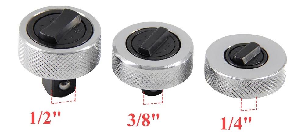 3pc Palm Ratchet Wrenches Finger Grip Ratcheting Socket Wrench 1/4" 3/8" 1/2" Dr