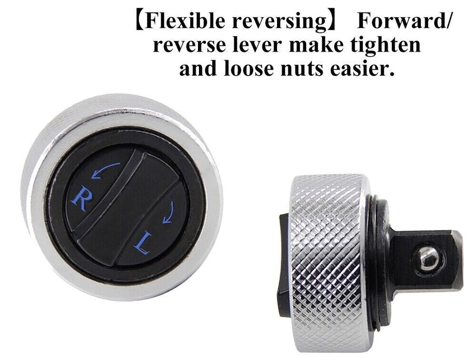 3pc Palm Ratchet Wrenches Finger Grip Ratcheting Socket Wrench 1/4" 3/8" 1/2" Dr