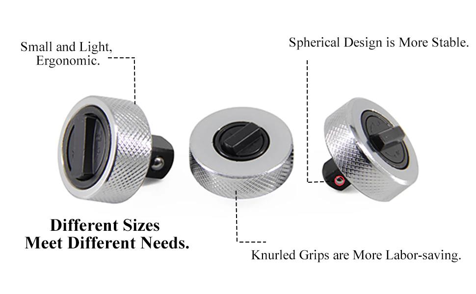 3pc Palm Ratchet Wrenches Finger Grip Ratcheting Socket Wrench 1/4" 3/8" 1/2" Dr