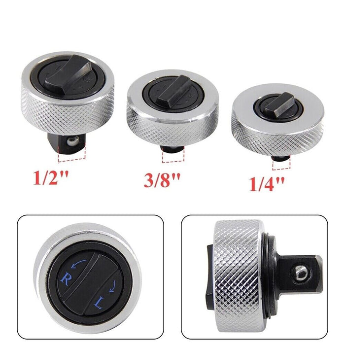 3pc Palm Ratchet Wrenches Finger Grip Ratcheting Socket Wrench 1/4" 3/8" 1/2" Dr