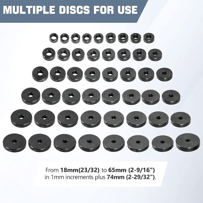 FORCE PRO 52PCS Bearing Seal Driver Tool Kit Bushing Bearing Push Press Disc Set