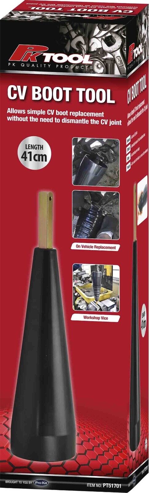 Force pro Installation/Mount Cone Tool Fitting Universal Stretch CV Boot  41cmL - FISHER DISCOUNT