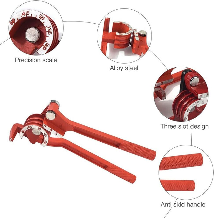 Force Pro 3in1 180° Tube Bender Spring Bender Plumbing A/C Aluminium Copper Pipe