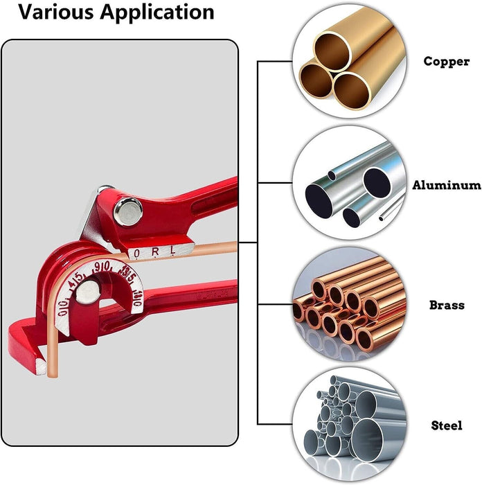 Force Pro 3in1 180° Tube Bender Spring Bender Plumbing A/C Aluminium Copper Pipe