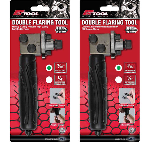 PK TOOLS 3/16&1/4"  SAE Double Flare Flaring Tool Brake Line Pipe Bundy Tube - FISHER DISCOUNT