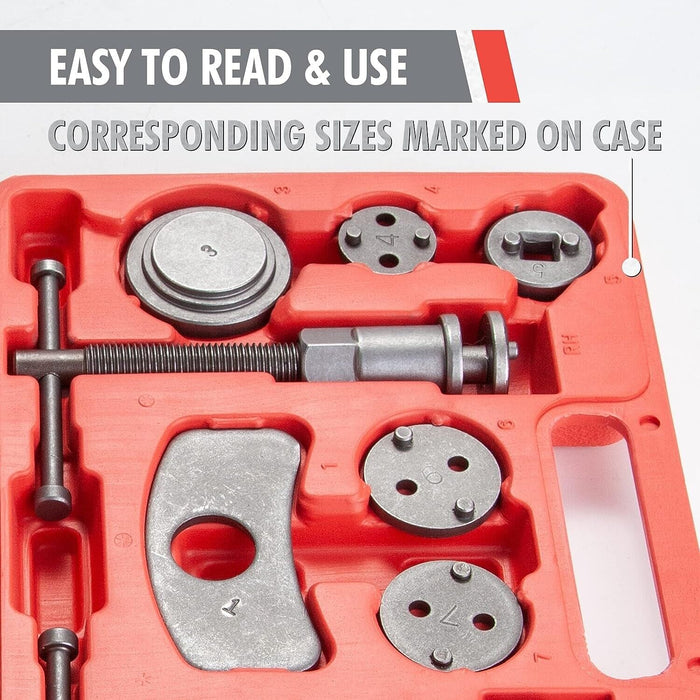 22pcs Disc Brake Wind Back Tool Kit to Rewind Car Truck Auto Caliper Piston