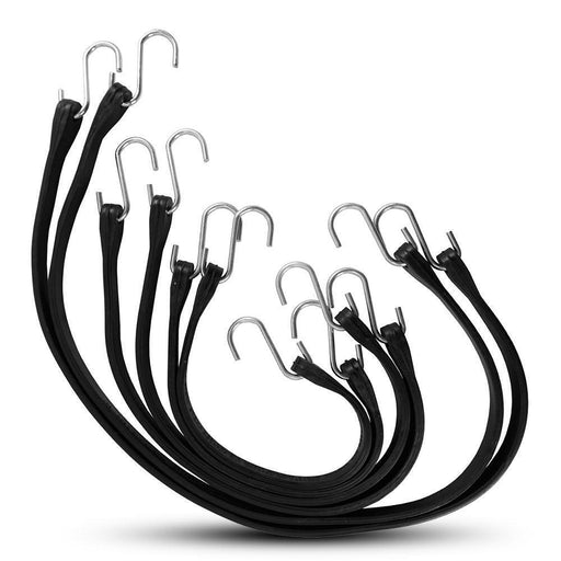 6x Rubber Tie Down Straps EPDM Luggage cord Trailer Truck 15/21/31" Industrial - FISHER DISCOUNT